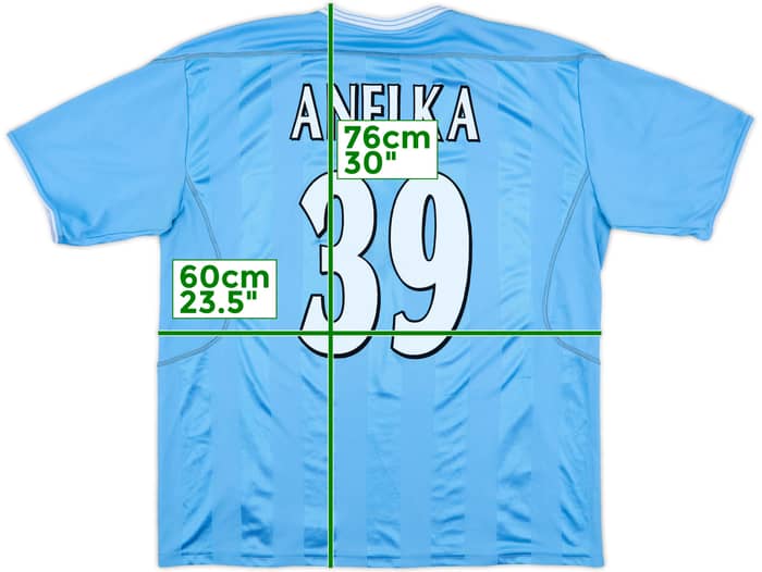 2003-04 Manchester City Home Shirt Anelka #39 - 8/10 - (XL)
