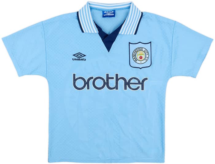 1995-97 Manchester City Home Shirt Rosier #28 - 5/10 - (Y)