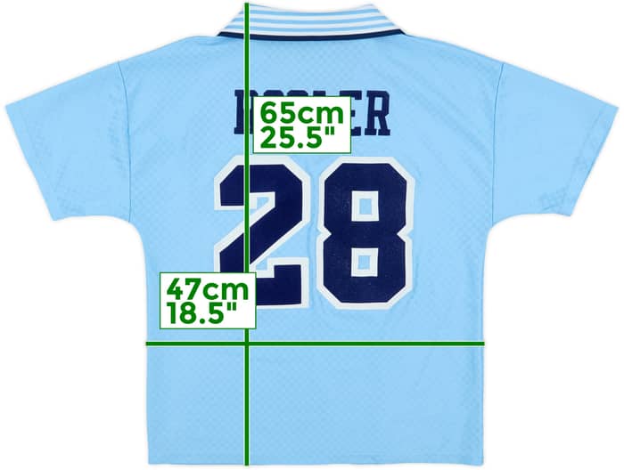 1995-97 Manchester City Home Shirt Rosier #28 - 5/10 - (Y)