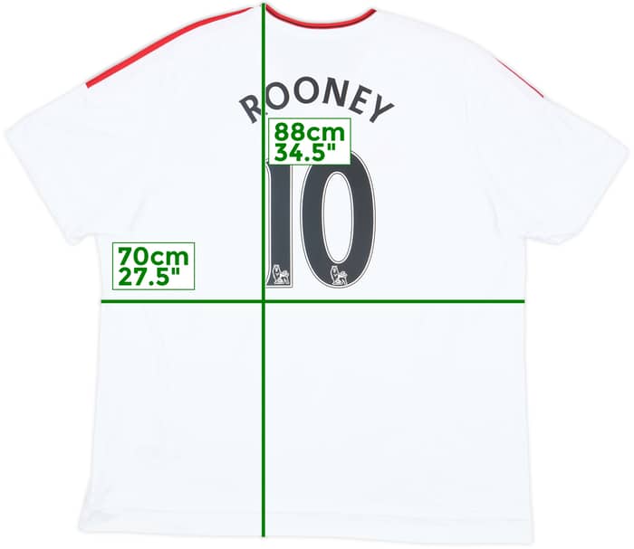 2015-16 Manchester United Away Shirt Rooney #10 - 8/10 - (3XL)