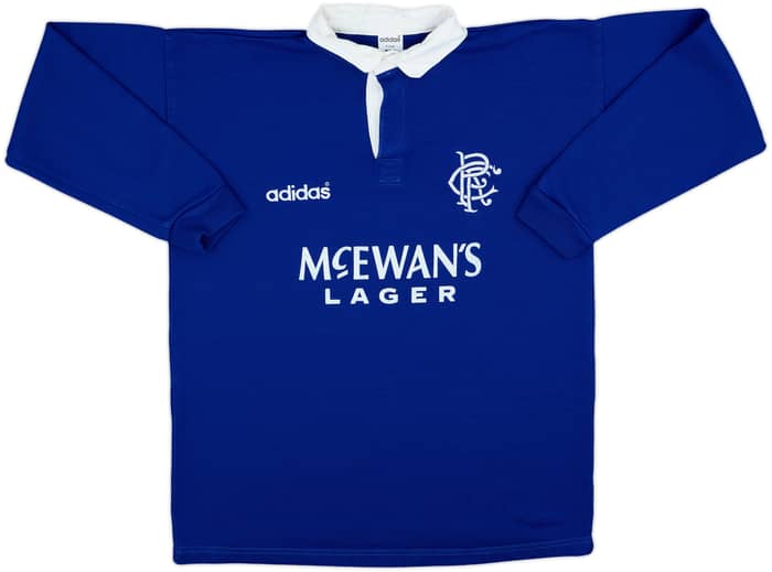 1994-95 Rangers adidas Rugby Polo - 6/10 - (XL)