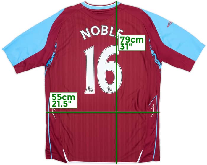 2007-08 West Ham Home Shirt Noble #16 - 6/10 - (L)