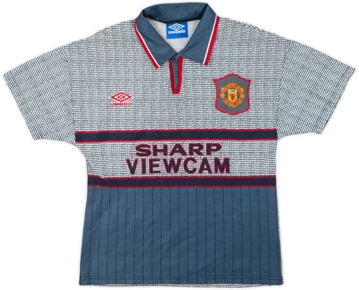 1995-96 Manchester United Away Shirt Cantona #7 - 8/10 - (Y)