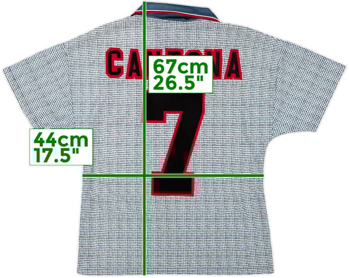 1995-96 Manchester United Away Shirt Cantona #7 - 8/10 - (Y)