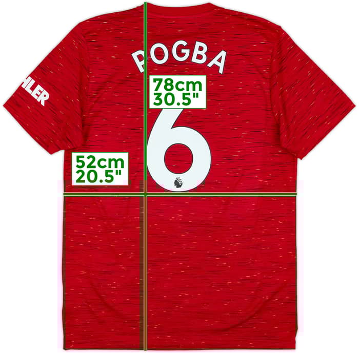 2020-21 Manchester United Home Shirt Pogba #6 - 10/10 - (L)
