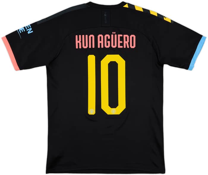 2019-20 Manchester City Away Shirt Kun Aguero #10 - 8/10 - (M)