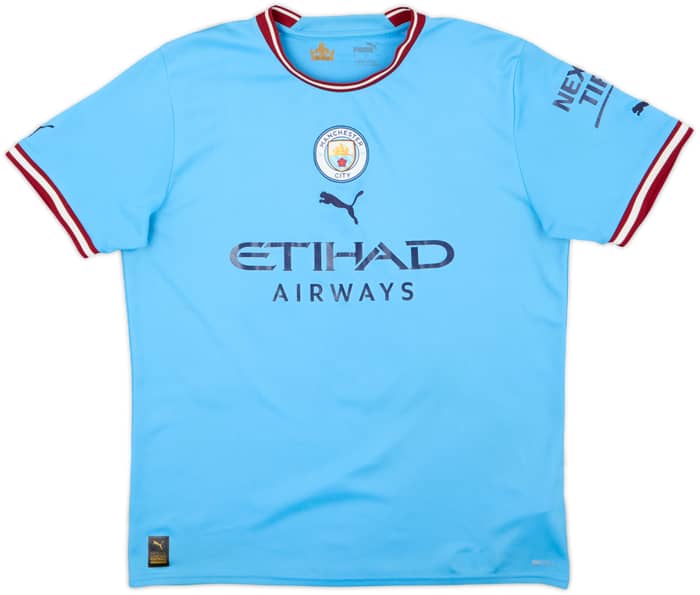 2022-23 Manchester City Home Shirt Haaland #9 - 6/10 - (L)