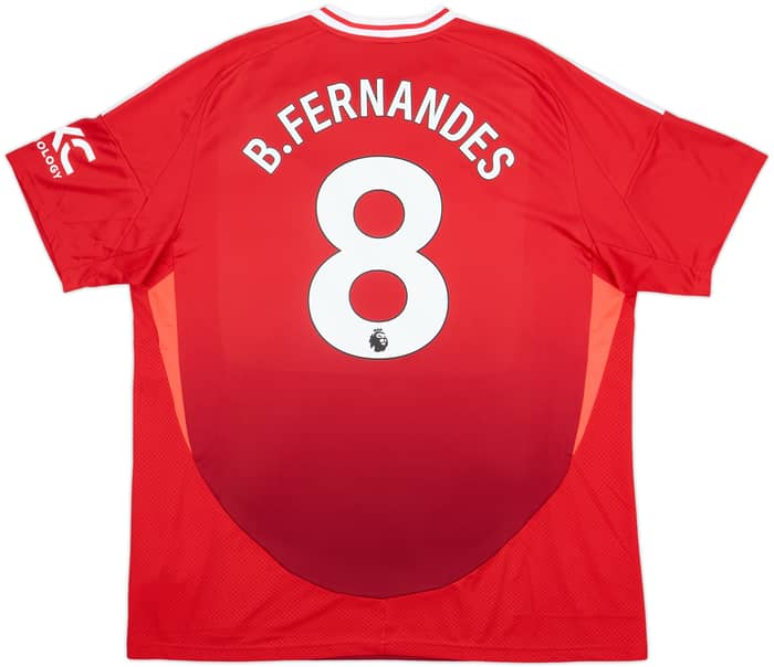 2024-25 Manchester United Home Shirt B.Fernandes #8 - 7/10 - (XXL)