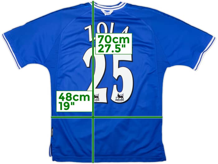 1999-01 Chelsea Home Shirt Zola #25 - 8/10 - (M)