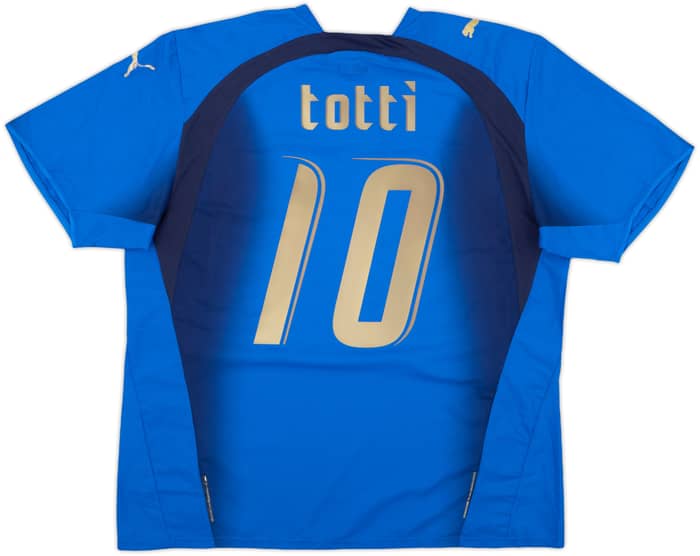 2006 Italy Home Shirt Totti #10 - 6/10 - (XL)