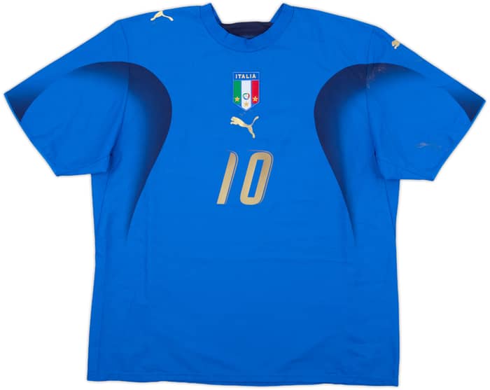 2006 Italy Home Shirt Totti #10 - 6/10 - (XL)
