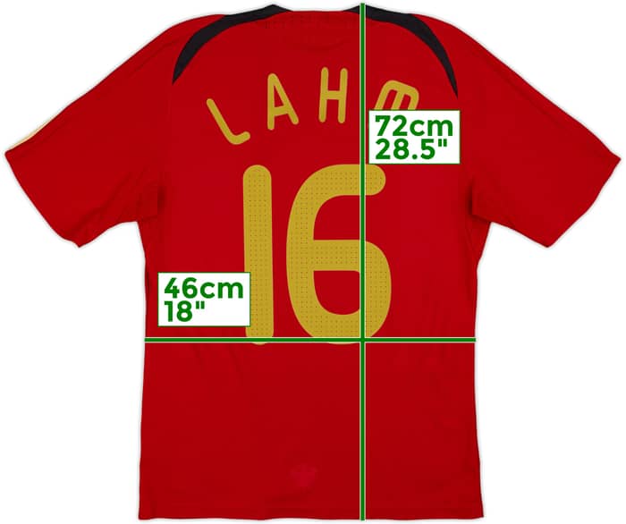 2008-09 Germany Away Shirt Lahm #16 - 8/10 - (S)