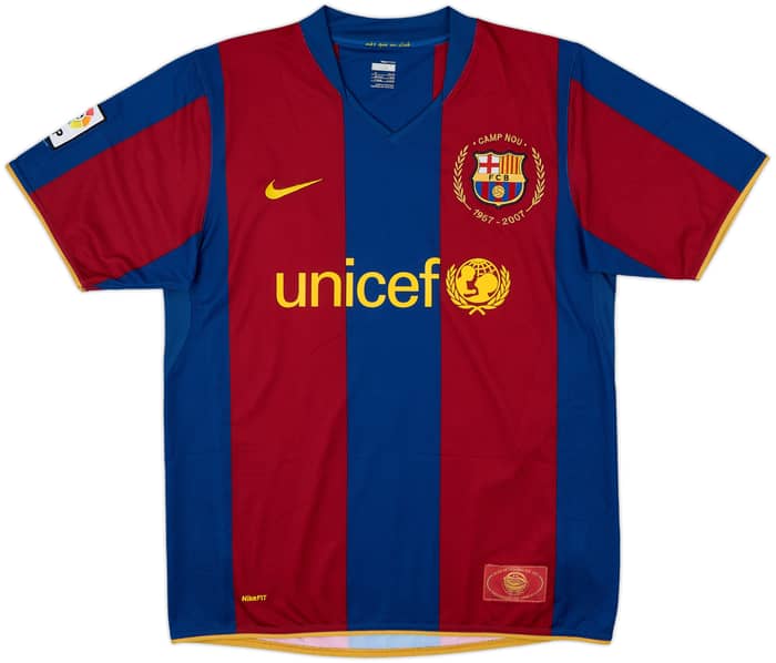 2007-08 Barcelona Home Shirt Ronaldinho #10 - 10/10 - (M)