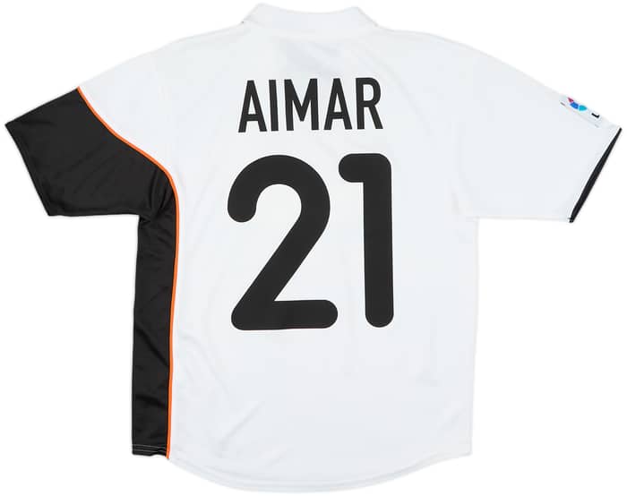 2001-02 Valencia Home Shirt Aimar #21 - 8/10 - (XL.Boys)