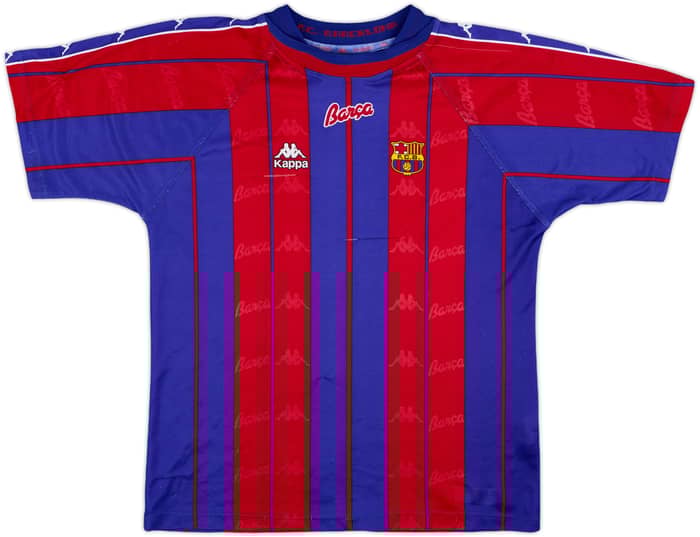 1997-98 Barcelona Home Shirt - 5/10 - (L.Boys)