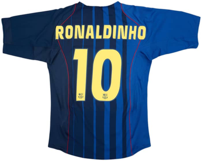 2004-05 Barcelona Away Shirt Ronaldinho #10 - 8/10 - (S)