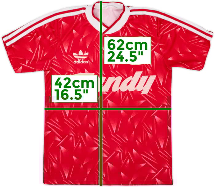 1989-91 Liverpool Home Shirt - 8/10 - (L.Boys)