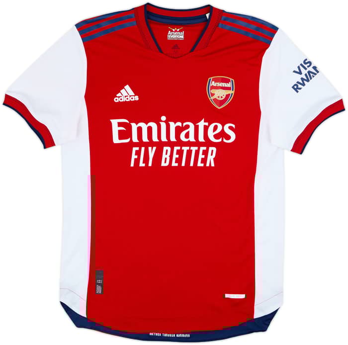 2021-22 Arsenal Authentic Home Shirt Odegaard #8 - 8/10 - (M)