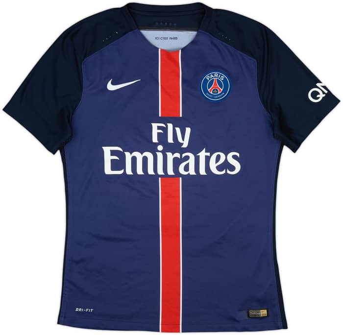 2015-16 Paris Saint-Germain Authentic Home Shirt Ibrahimovic #10 - 8/10 - (M)