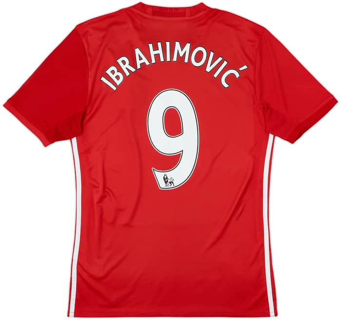 2016-17 Manchester United Home Shirt Ibrahimovic #9 - 6/10 - (S)