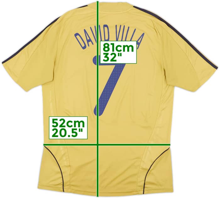 2008-10 Spain Away Shirt David Villa #7 - 8/10 - (L)
