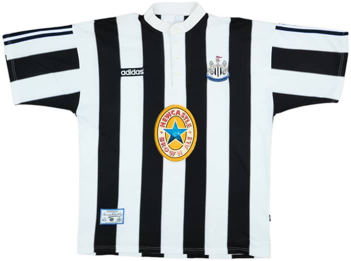 1995-97 Newcastle Home Shirt Ginola #14 - 6/10 - (XL)