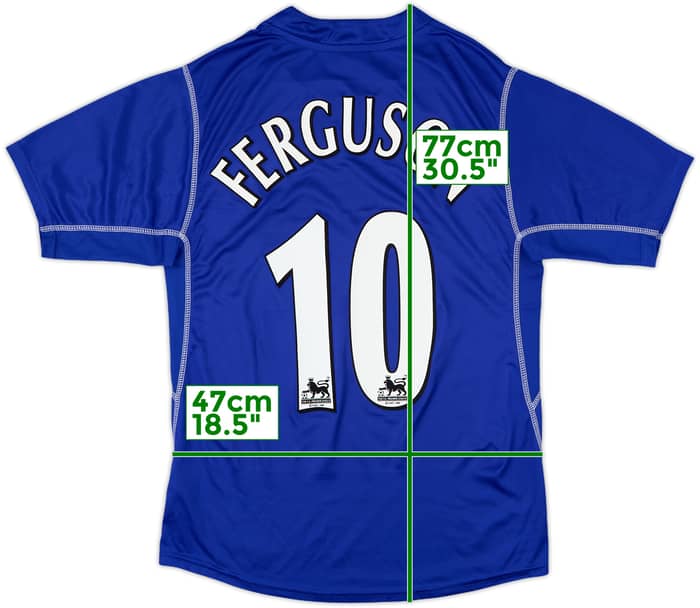 2002-03 Everton Home Shirt Ferguson #10 - 8/10 - (L)