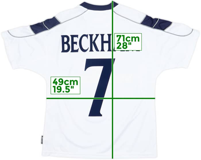 1999-00 Manchester United Third Shirt Beckham #7 - 8/10 - (Y)