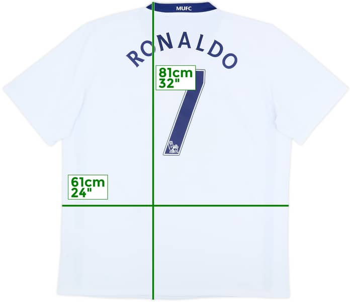 2008-10 Manchester United Away Shirt Ronaldo #7 - 7/10 - (XL)