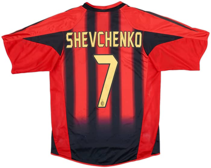 2004-05 AC Milan Home Shirt Shevchenko #7 - 8/10 - (S)
