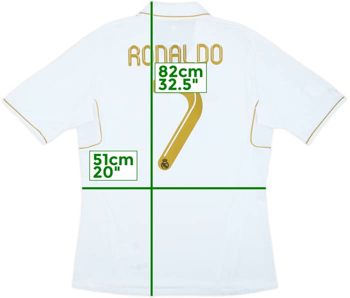 2011-12 Real Madrid Home Shirt Ronaldo #7 - 6/10 - (L)