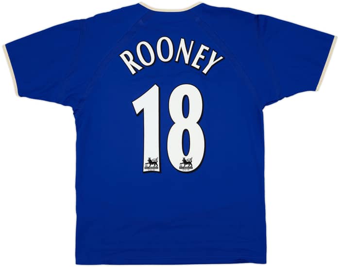 2003-04 Everton Home Shirt Rooney #18 - 8/10 - (M)