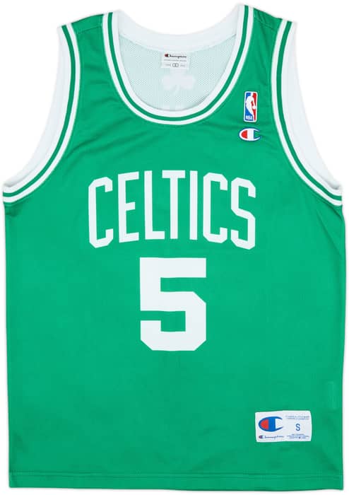 2007-10 Boston Celtics Garnett #5 Champion Away Jersey - 9/10 - (S)
