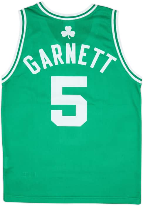 2007-10 Boston Celtics Garnett #5 Champion Away Jersey - 9/10 - (S)