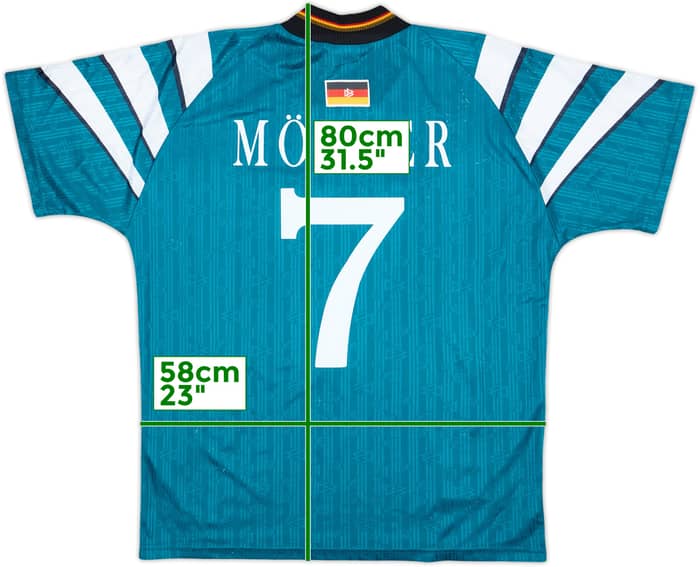 1996-98 Germany Away Shirt Moller #7 - 8/10 - (L)
