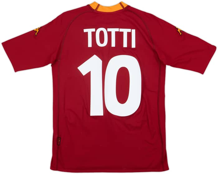 2000-01 Roma Home Shirt Totti #10 - 7/10 - (S)