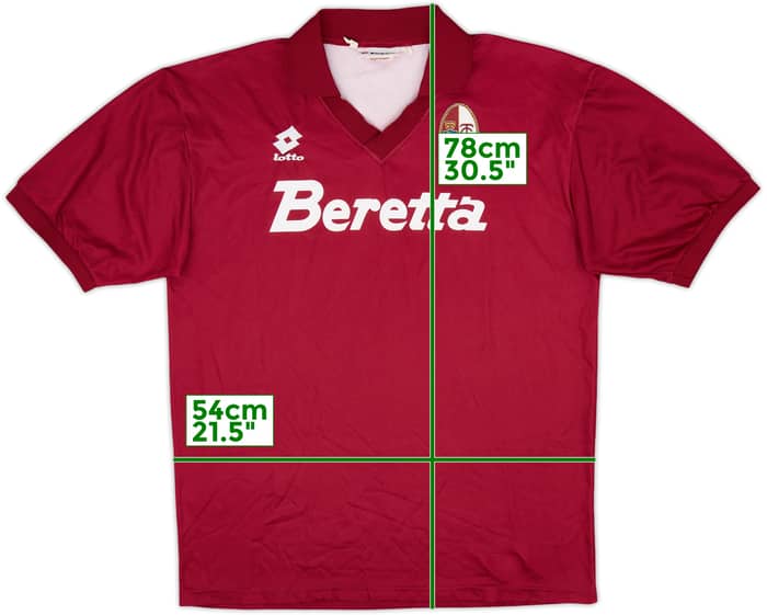 1993-94 Torino Home Shirt #8 - 8/10 - (XL)