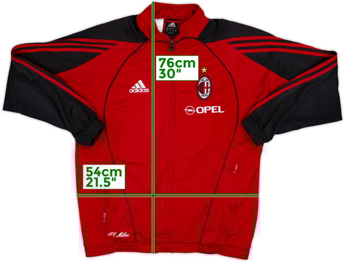2005-06 AC Milan adidas Track Jacket - 8/10 - (S)
