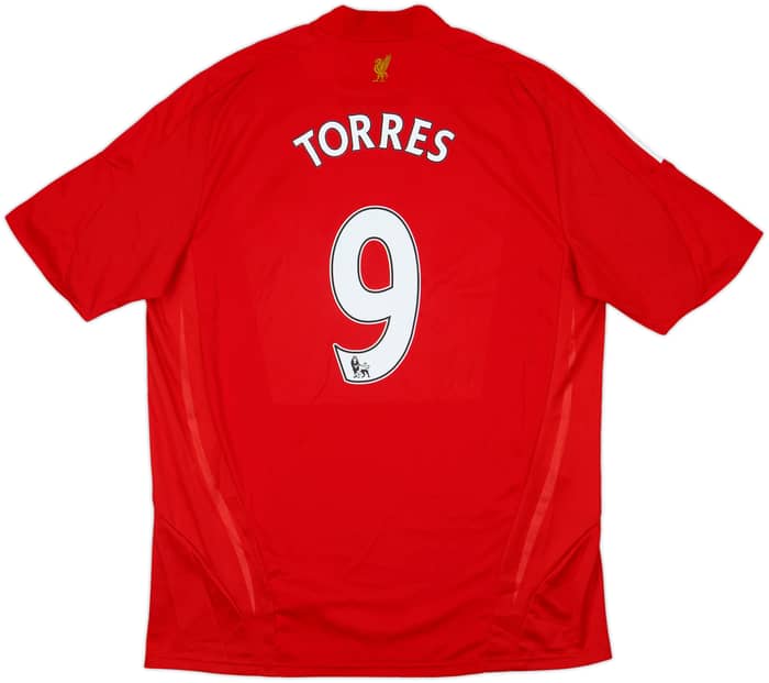 2008-10 Liverpool Home Shirt Torres #9 - 8/10 - (XL)
