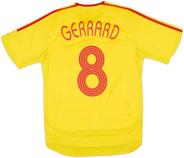 2006-07 Liverpool Away Shirt Gerrard #8 - 7/10 - (S)
