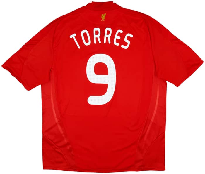 2008-10 Liverpool Home Shirt Torres #9 - 8/10 - (XL)