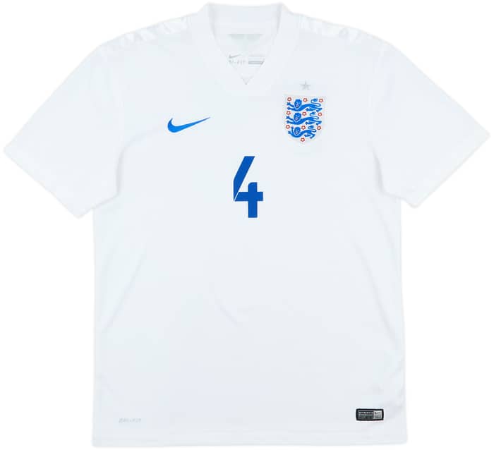 2014-15 England Home Shirt Gerrard #4 - 8/10 - (M)
