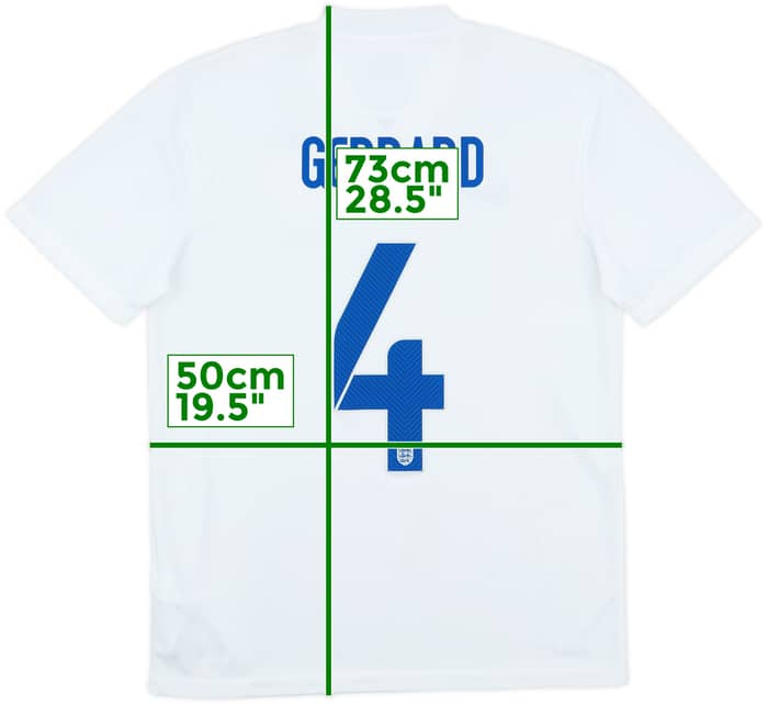 2014-15 England Home Shirt Gerrard #4 - 8/10 - (M)