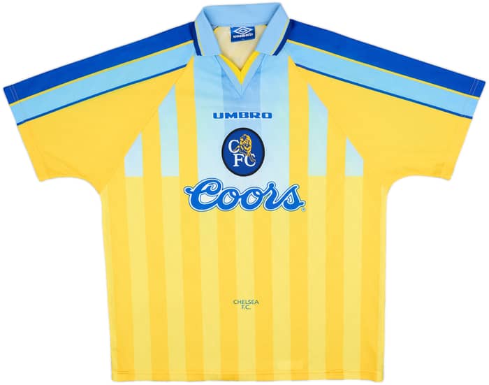 1996-97 Chelsea Away Shirt Zola #25 - 6/10 - (XL)