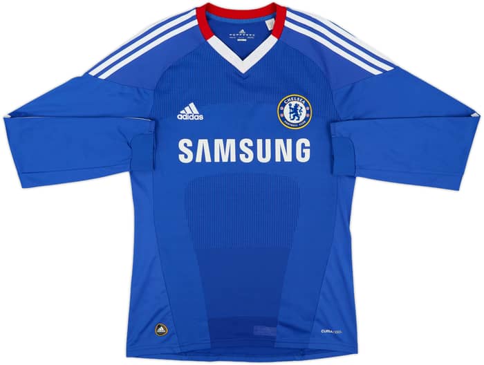 2010-11 Chelsea Home L/S Shirt Drogba #11 - 8/10 - (S)