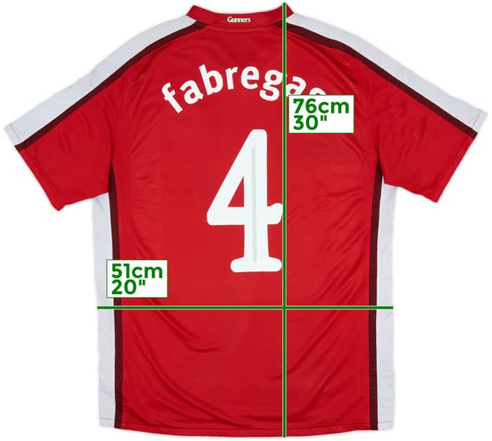 2008-10 Arsenal Home Shirt Fabregas #4 - 5/10 - (L)
