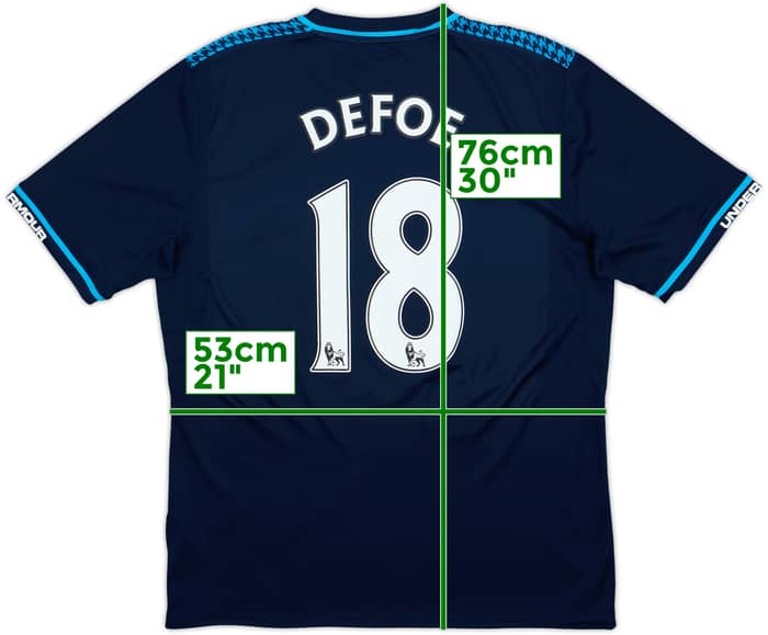 2013-14 Tottenham Third Shirt Defoe #18 - 8/10 - (L)