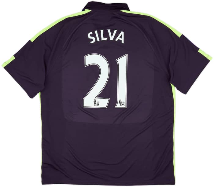 2014-15 Manchester City Third Shirt Silva #21 - 9/10 - (XL)