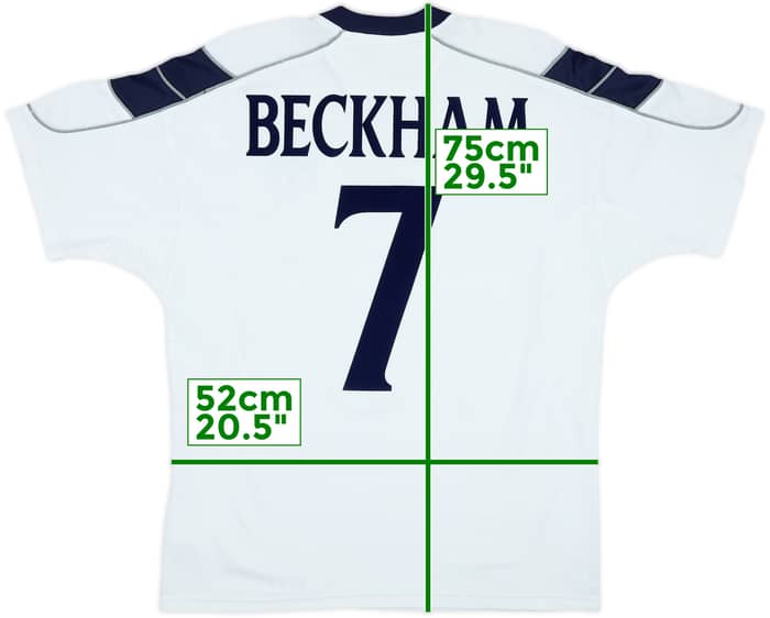 2000-01 Manchester United Away Shirt Beckham #7 - 8/10 - (L)