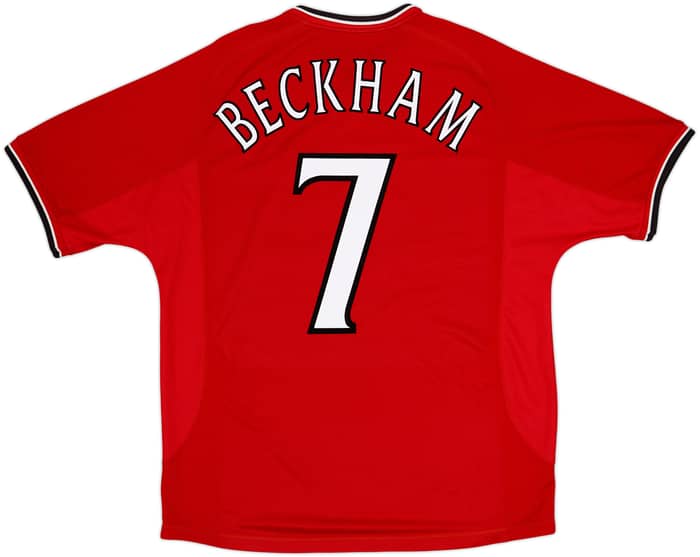 2000-02 Manchester United Home Shirt Beckham #7 - 6/10 - (L)